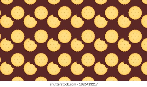 Seamless pattern with cracker. Wallpaper, print, modern textile design, wrapping paper