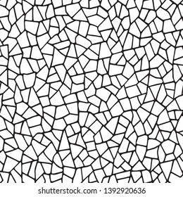  Seamless pattern.The cracks texture white and black. Vector background