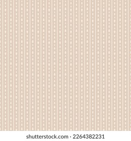 Seamless Pattern of cream teardrop stripes on a beige background.
