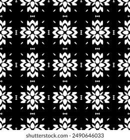 Seamless pattern created by many flower objects like oriental style