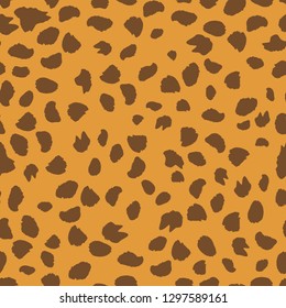 Seamless pattern created by several objects set in background like leopard stripes