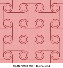 Seamless pattern created by several lines and circles set to background