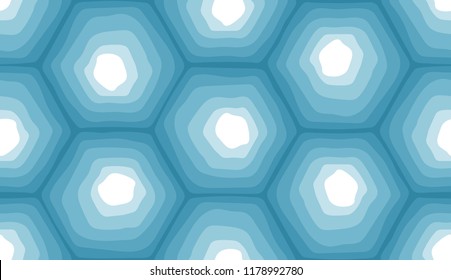 A seamless pattern created from hexagons. Color scale of the winter landscape. Suitable for celebrating New Year's holidays and Christmas.