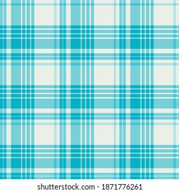 Seamless pattern in creative blue colors for plaid, fabric, textile, clothes, tablecloth and other things. Vector image. 