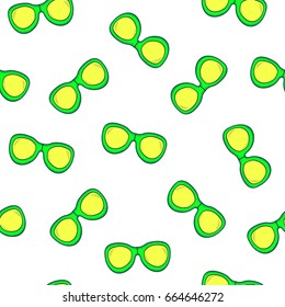 Seamless pattern from the creative colorful sun glasses. Vector illustration