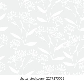 Patrón inmaculado con flores decorativas creativas al estilo escandinavo. Usando para imprimir en la pared, almohadas, decoración de los niños en el interior, ropa y camisas para bebés, tarjeta de saludo, vector y otros.