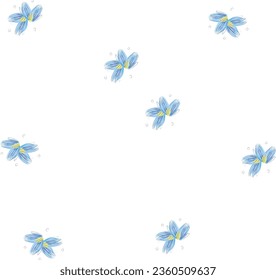 Seamless pattern with creative decorative flowers in scandinavian style. Using for print on the wall, pillows, decoration kids interior, baby wear and shirts, greeting card, vector and other.