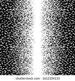 Seamless pattern. Creative design with white ants on a black background. Vector illustration. Insect in black and white concept. Textile pattern, print pattern. White ants, insect pattern.