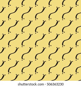 Seamless pattern. creative texture with worm. Vector illustration