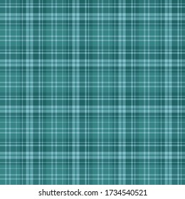 Seamless pattern in creative water blue colors for plaid, fabric, textile Vector image. 
