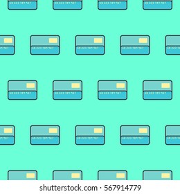 Seamless pattern credit card