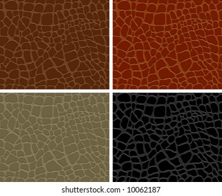 Seamless pattern of crocodile textured leather