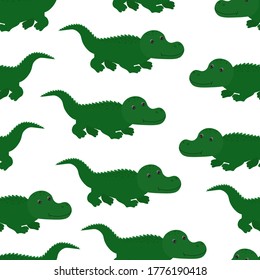 Seamless pattern Crocodile vector illustration