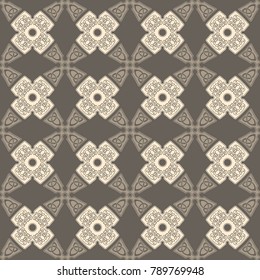 Seamless pattern with cross and ethnic celtic ornaments for your design