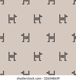 seamless pattern, Cross Stitch art  background design for fabric and decor