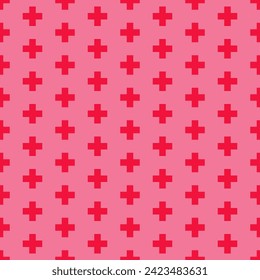 Seamless pattern with cross symbols