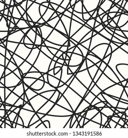 Seamless pattern with crossed wavy lines. Grid texture eps10