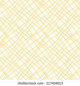 Seamless pattern with crossed wavy lines. Grid texture. Vector illustration