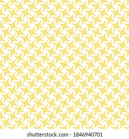 Seamless pattern of crosses. Geometric orange background.