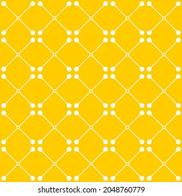 Seamless pattern of crosses. Geometric orange background.