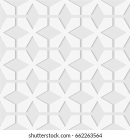 Seamless pattern of crosses. Geometric wallpaper. Unusual lattice. Soft background. Vector illustration. Good quality. Good design.