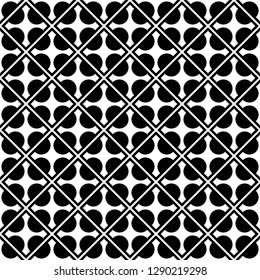 Seamless pattern of crosses and rhombuses. Geometric background. Vector illustration. Good quality. Good design.