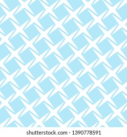 Seamless pattern of crosses and rhombuses. Geometric background. Vector illustration. Good quality. Good design.
