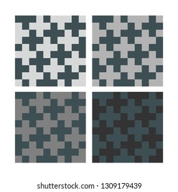 Seamless pattern with crosses. Vector abstract background