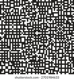 Padrão perfeito com palavras cruzadas. Quebra-cabeça abstrato que consiste em células, labirinto, tarefa lógica. Tecido, embalagem, papel de parede, papel de embrulho. Ilustração de um livro, revista. Capa. Sem ai