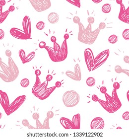 Seamless pattern and crowns