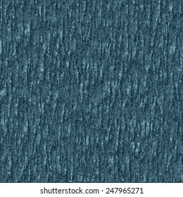 Seamless pattern crumpled blue denim. Vector illustration. 