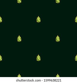 Seamless pattern with crystals and emeralds on a green background.Textile pattern, print pattern. 3D vector illustration for fabric design, print for textile, underwear, packaging , scrapbooking, etc.