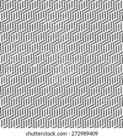 Seamless pattern with cubes. Repeating modern stylish geometric background. Simple abstract monochrome vector texture.