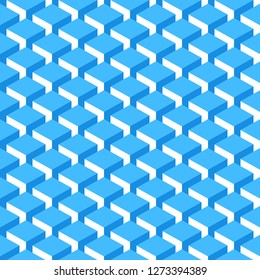 Seamless pattern with cubes. Retro vintage background. The design graphic element is saved as a vector illustration in the EPS file format.