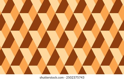 Seamless pattern with cubes and triangles. Vector illustration for your design.