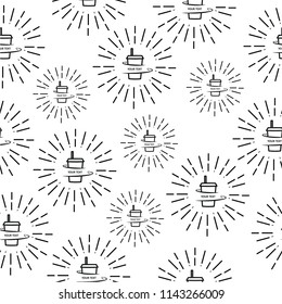 Seamless Pattern Cup Coffee 02 Vector Eps.10