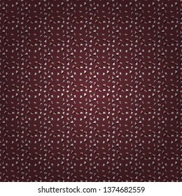 Seamless pattern of cupcakes on a brown, gray and white background. Vector illustration. Wrapping paper.