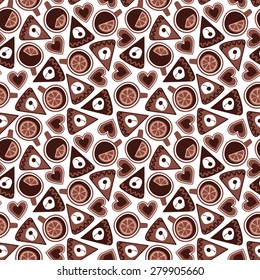 seamless pattern with cups
