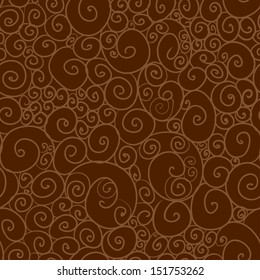 Seamless pattern with curls