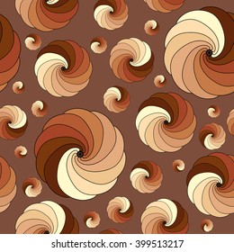 Seamless pattern with curls
