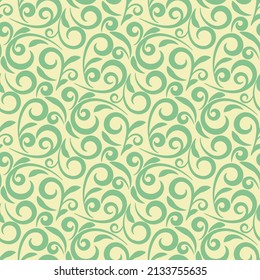 seamless pattern with curly elements