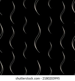 Seamless pattern with curly lines. Vector background. Simple modern graphic design. 