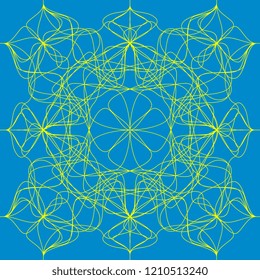 Seamless pattern. Curve lines. Pattern of lines. Lace texture. Vector graphics
