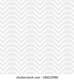 Seamless pattern of curved lines create the effect of depth, an optical illusion white on light gray background.