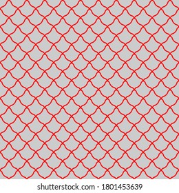 Nahtloses Muster gekrümmter Linien. Ungewöhnliches Gitter. Geometrischer Hintergrund. Vektorgrafik. Gute Qualität. Gutes Design.