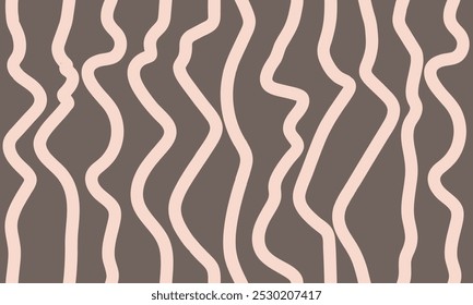 seamless pattern of curved stripes on a plain background