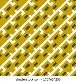 Seamless pattern. Curves backdrop. Figures ornament. Embroidery background. Folk wallpaper. Tribal motif. Ethnic mosaic. Digital paper, textile print, web design, abstract illustration. Vector art.