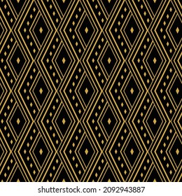 Seamless pattern curves, checks, squares, tiles, rhombuses, diamonds ornament. Ethnical mosaic. Vector, Fabric categories. Digital textile print