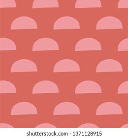 Seamless pattern with cut out elements.  Card with modern floral and abstract elements in fresh pastel colors. Vector illustration for card, print on clothes. Cut out style