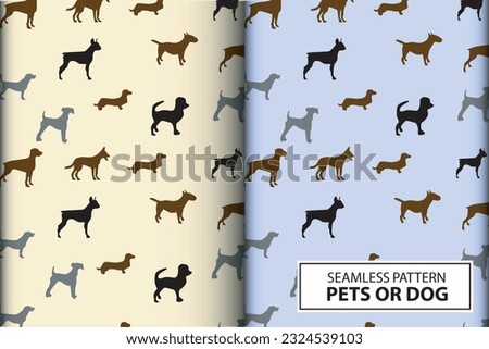 Seamless pattern of cute adorable kitten cat isolated in soft pastel color suitable for paper or background, wall and home decoration